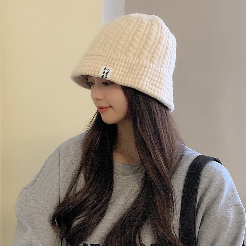 หมวก ผ้าวูล ให้ความอบอุ่น แฟชั่นฤดูใบไม้ร่วง และฤดูหนาว สไตล์เกาหลี สําหรับผู้ชาย