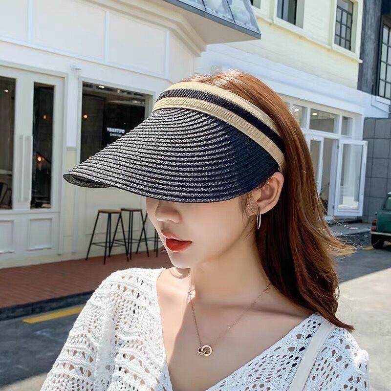 หมวกกันแดด UV หมวกกันแดดหญิงแฟชั่น เป็นแบบหมวกครึ่งใบมีทั้งของเด็กและผู้ใหญ่