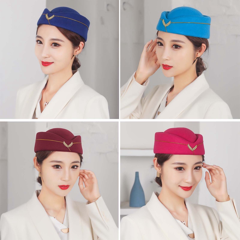 หมวกคอสเพลย์ แอร์ไลน์ แอร์โฮสเตส แฟชั่นสไตล์เรโทร