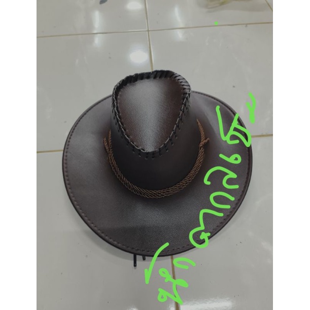 หมวกคาวบอยหนังเทียมพร้อมส่ง  สินค้าพร้อมส่งในไทย