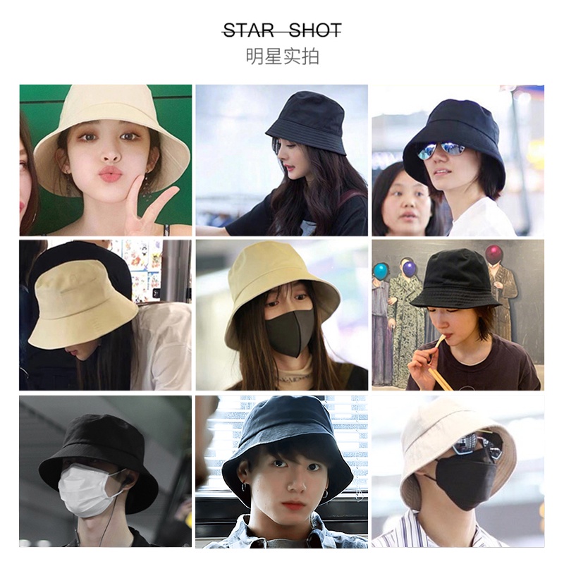 หมวกชาวประมง 10 สี หมวกกันแดดกันลม สไตล์เกาหลี แฟชั่น เทรนด์