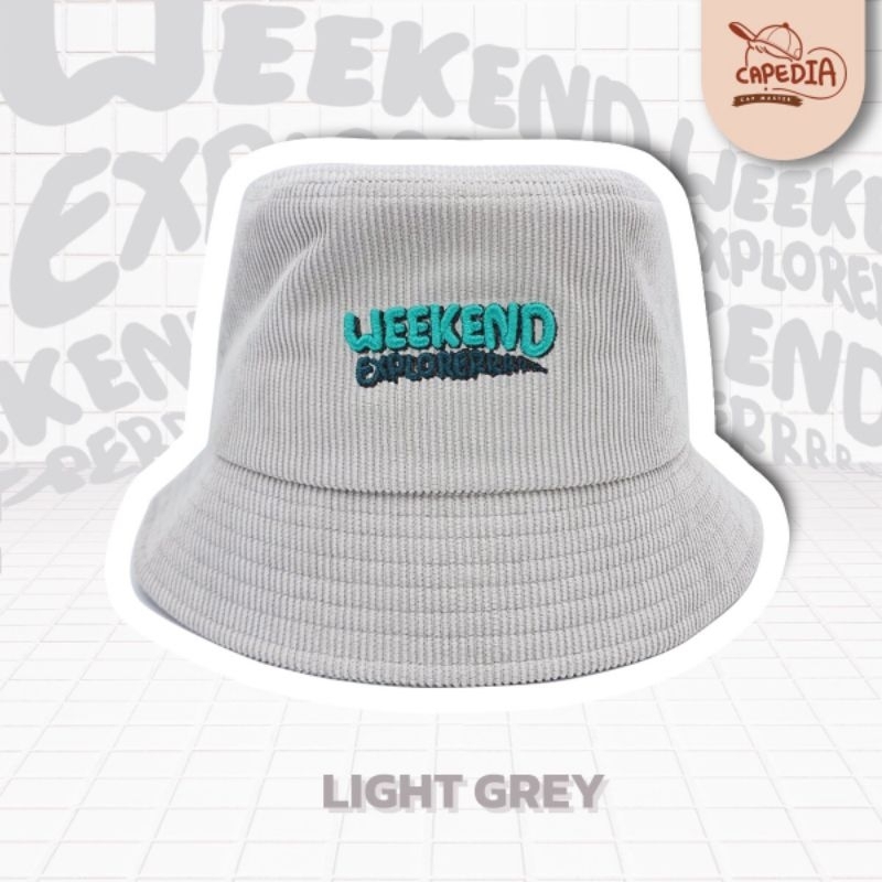 หมวกบักเก็ต น่ารัก ลูกฟูก ❤️ WEEKEND EXPLORER ❤️ ทรงปีกหุบๆ น่ารักมากๆ แบบใหม่ล่าสุด