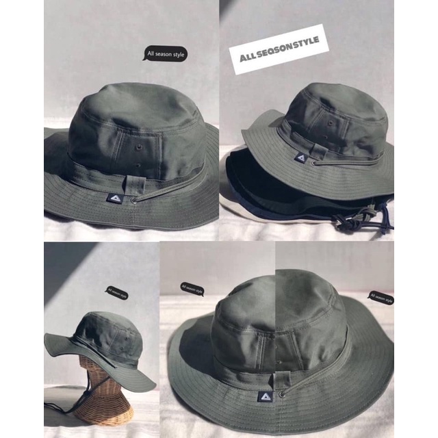หมวกเดินป่า Hiking Hat  ปีกรอบ มีสายรัดคาง