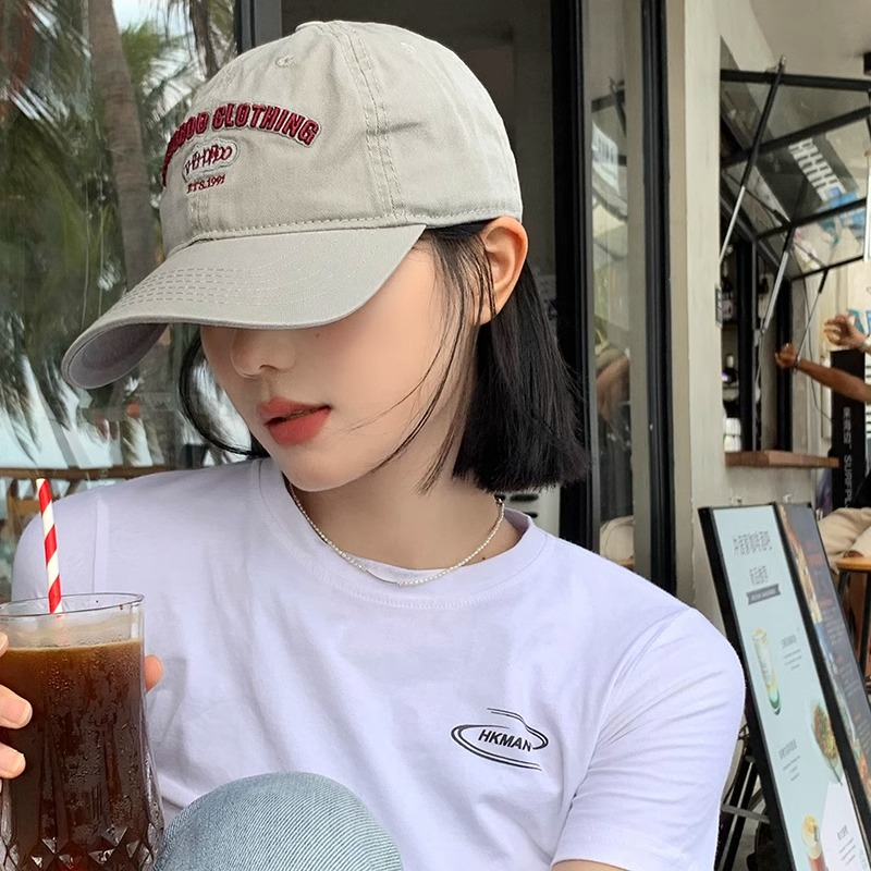 หมวกเบสบอล ปีกกว้าง ขนาดเล็ก เข้ากับทุกการแต่งกาย สไตล์เกาหลี ญี่ปุ่น สําหรับผู้หญิง