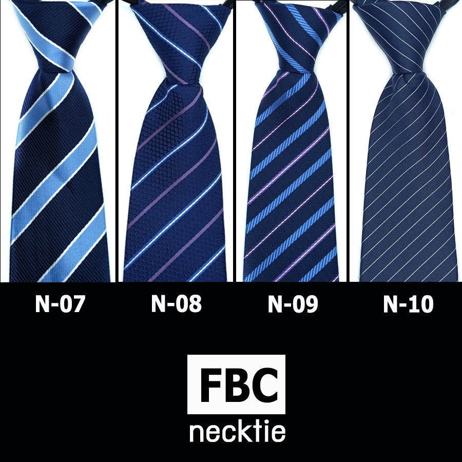 หลากสี 19 แบบเนคไทสำเร็จรูป ไม่ต้องผูก แบบซิป Men Zipper Tie Lazy Ties Fashion (FBC BRAND)ทันสมัย เรียบหรู มีสไตล์