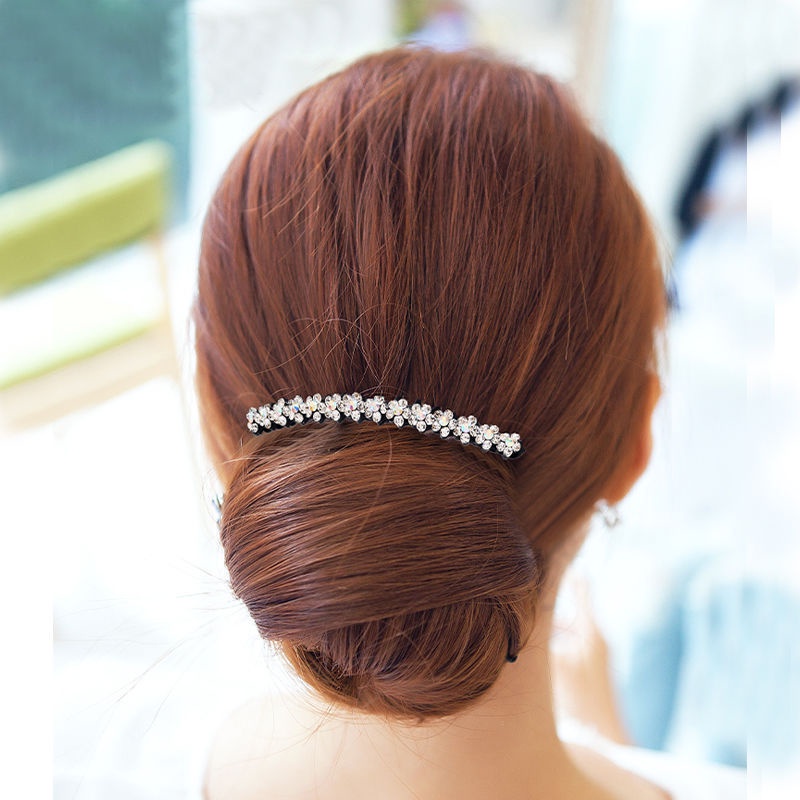 หวีผมเกาหลี เครื่องประดับผม rhinestone ใส่หวี หน้าม้า หวี กิ๊บติดผม