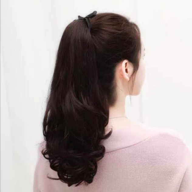 หางม้าผูกลอนคล้ายๆ  หางม้าผูกลอนสวยยาว40cm ปลายหนา สินค้าส่งในไทย