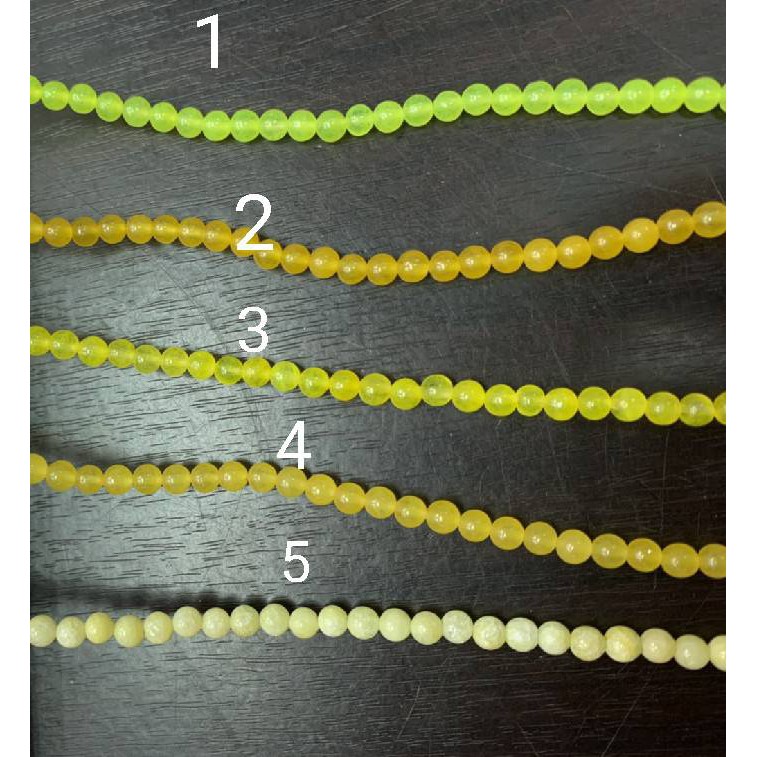 หินแท้อาเกต 4มิล งานDIY สายแมสโทนแดง ฟ้า เหลือง1/3