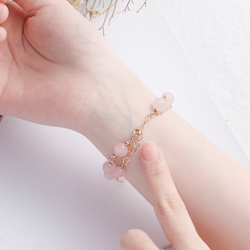 หินโรสควอตซ์สีชมพูกุหลาบRose Quartz  หินแท้ 100%ความสุข, โชคดี, มิตรภาพ