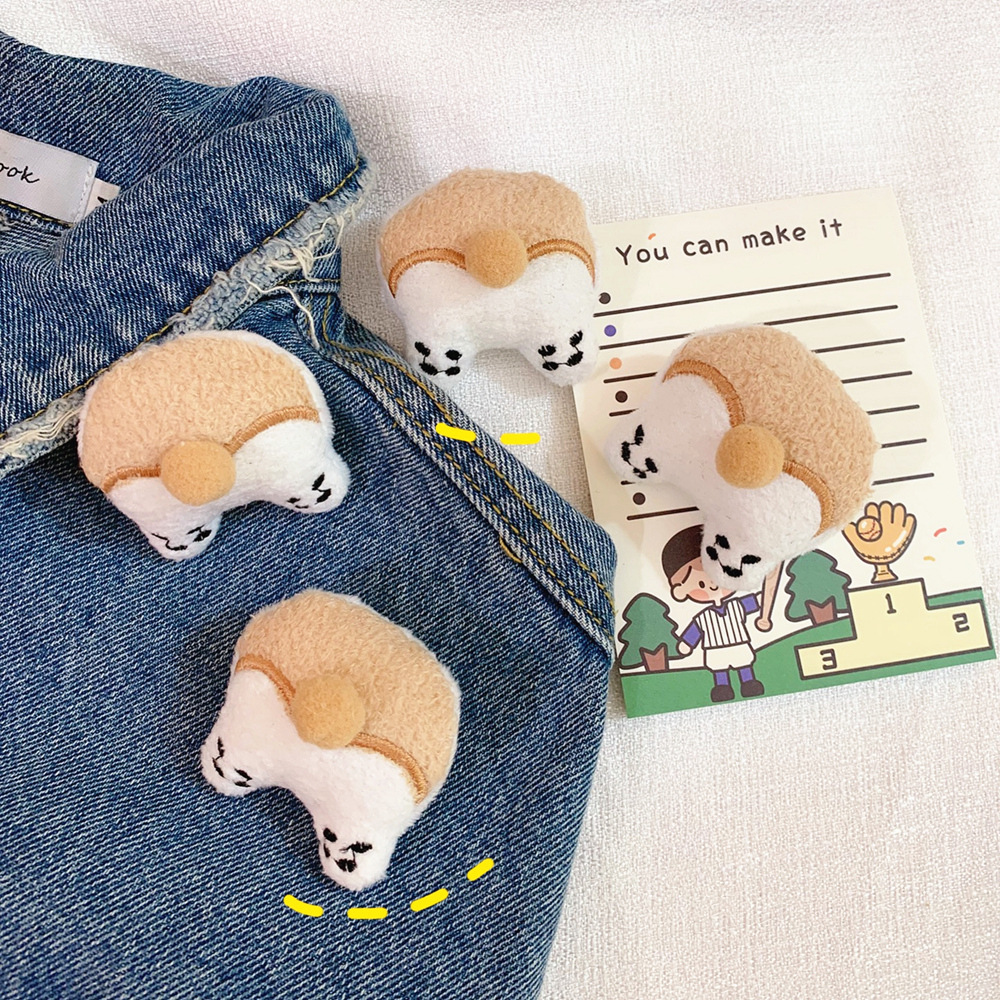 เข็มกลัด จี้ตุ๊กตาการ์ตูนลูกสุนัขน่ารัก สําหรับตกแต่งกระเป๋า