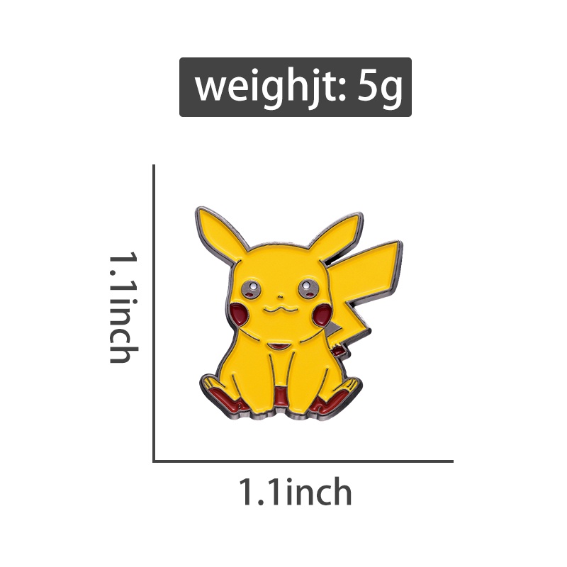 เข็มกลัด รูปการ์ตูนปิกาจู โปเกม่อนน่ารัก เครื่องประดับ สําหรับเพื่อน