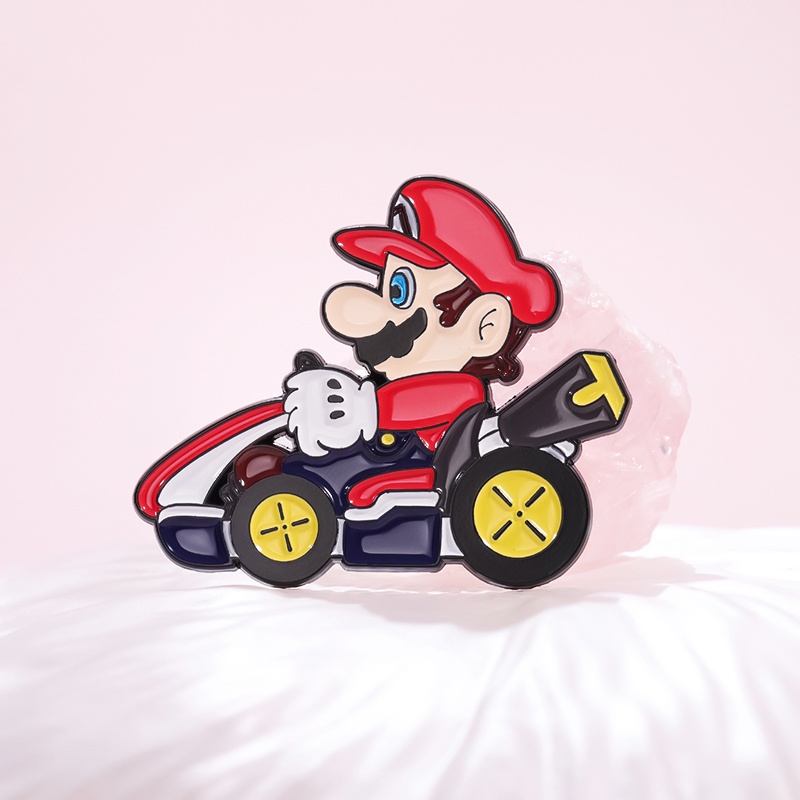 เข็มกลัด ลายเกมมาริโอ้ Yoshi Mario Luigi เครื่องประดับ สําหรับเพื่อน ขี่รถจักรยานยนต์