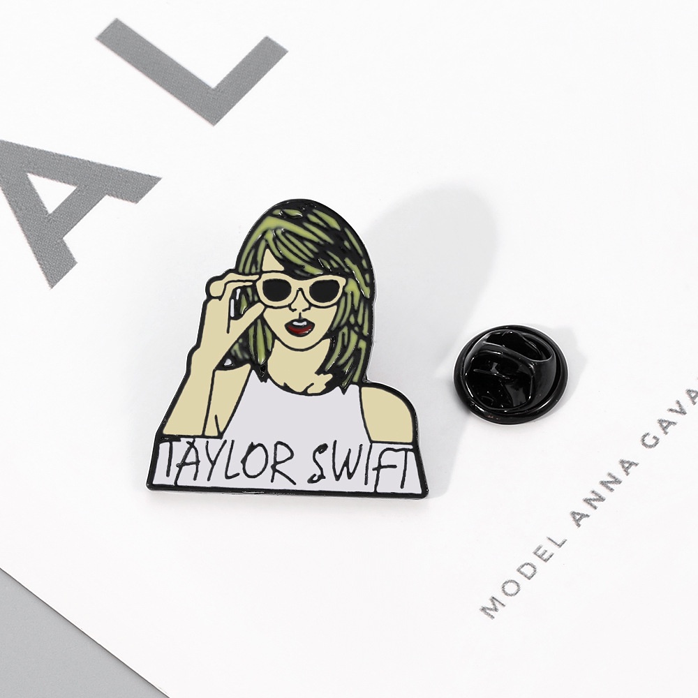 เข็มกลัดโลหะ รูป Taylor Swift Music 25 แบบ สําหรับตกแต่งเสื้อผ้า