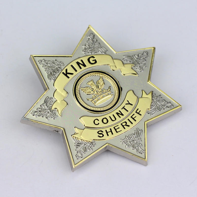 เข็มกลัดโลหะ ลาย The Walking Dead King Country Sheriff Prop