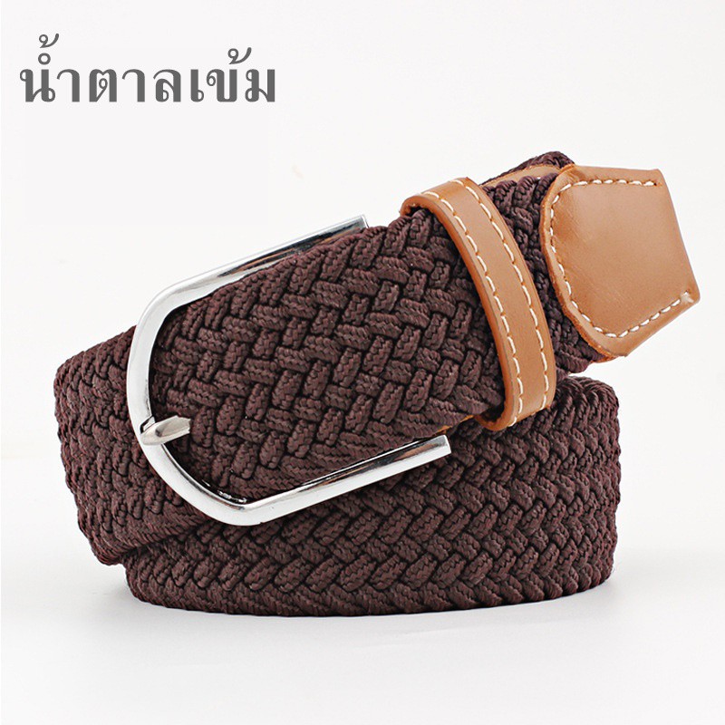 เข็มขัดผู้หญิง เข็มขัดผ้า Canvas สไตล์เกาหลี