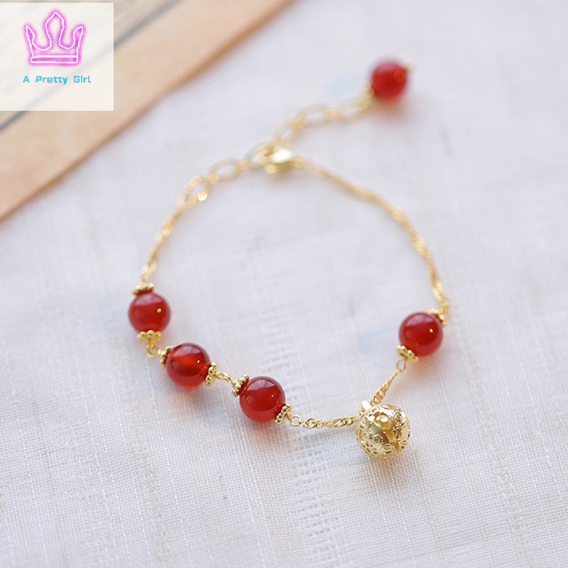 เครื่องประดับ กําไลข้อมือ ประดับลูกปัด หรูหรา สไตล์วินเทจ สําหรับผู้หญิง