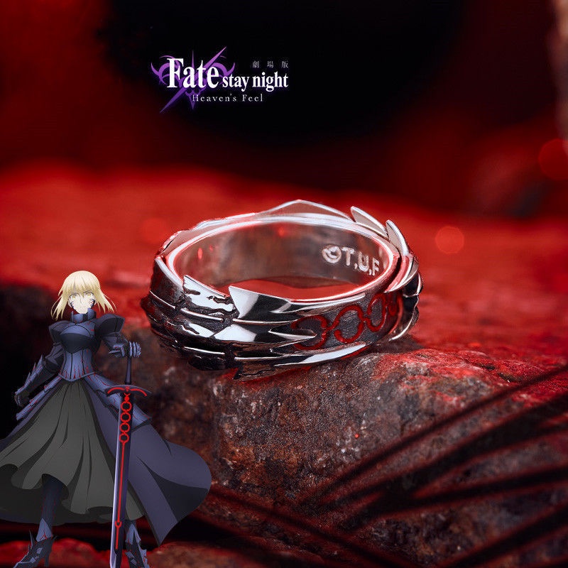 เครื่องประดับ สร้อยคอเงิน เกรด S925 จี้รูปการ์ตูนอนิเมะ Fate Stay Night Saber Alter สําหรับงานปาร์ตี้
