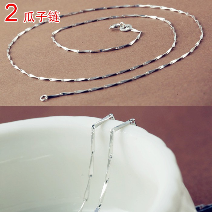 เครื่องประดับผู้หญิงสร้อยคอเงินแท้สไตล์ 8 สไตล์ s925