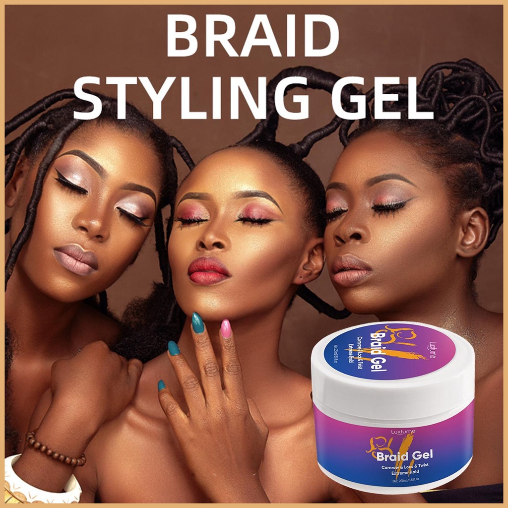 เจลหนีบผม จัดแต่งทรงผม 250 มล. สําหรับ Braiders Control Edge & Frizz joltth