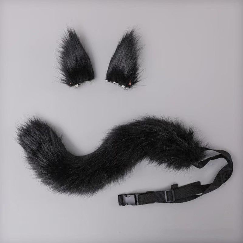 เซ็ทแมวขนฟู กิ้บหูแมว หางเข็มกลัด/ริบบิ้นมัดเอวในตัว [พร้อมส่ง] มีสีเยอะกว่าที่ลงไว้