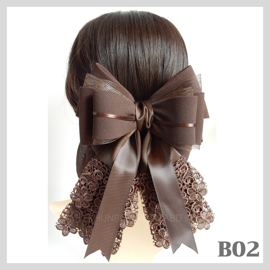 เน็ตติดผม ขนาดใหญ่ (ราคา159บาท)  โบว์ติดผม เน็ตคลุมผม เครื่องประดับ