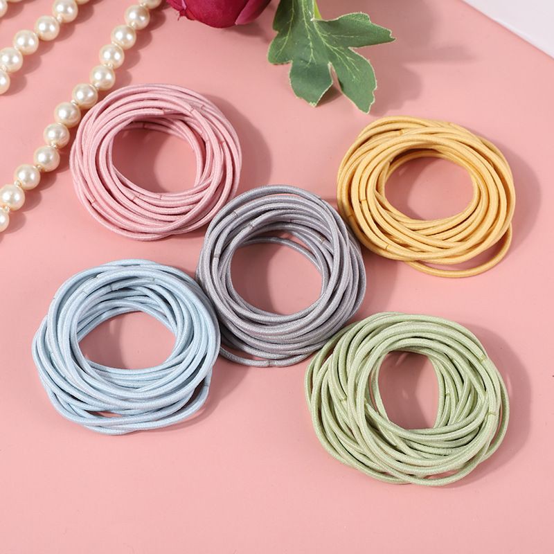 (แจกโค้ด30% กรอก INC611GI ช่องโค้ดช้อปปี้) [พร้อมส่ง] 1บาท   แบ่งขาย ยางรัดผม สีพื้น