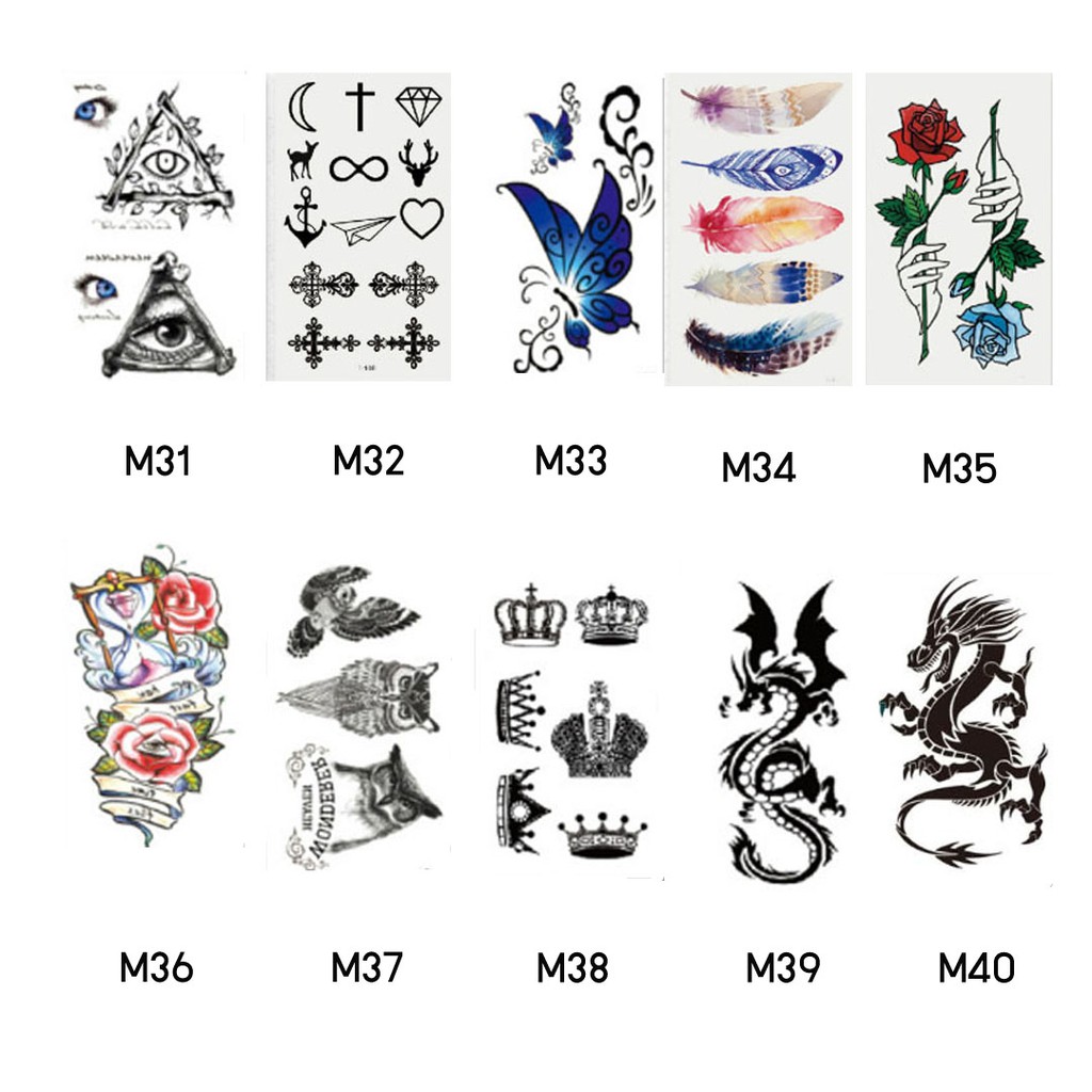 แทททู แทททูกันน้ำ Tattoo รอยสัก สติกเกอร์ลายสัก แทททูมินิมอล น่ารัก