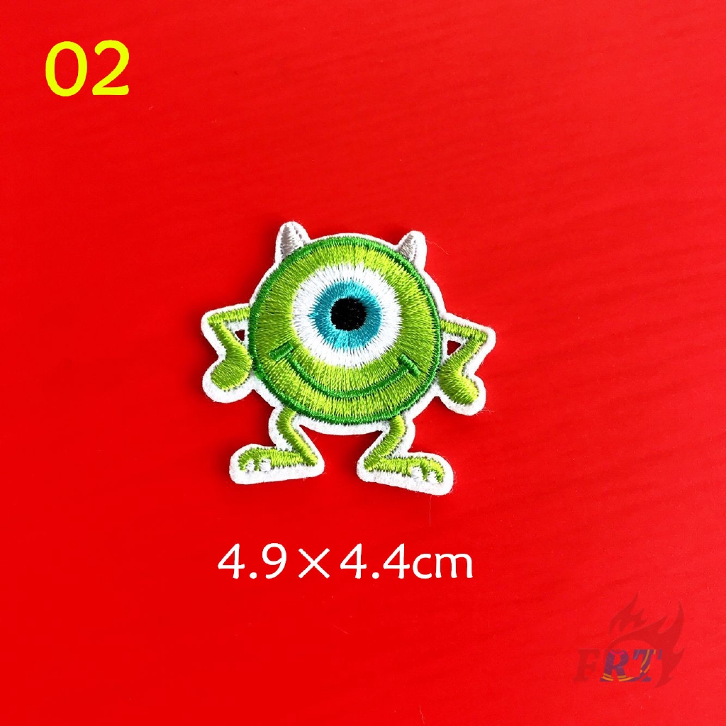 แผ่นป้ายการ์ตูน ลาย Disney: Monsters, Inc. - Series 03 สำหรับติดตกแต่งเสื้อผ้า