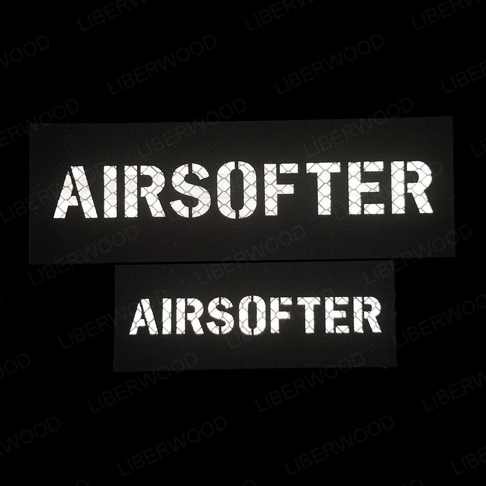 แผ่นสะท้อนแสง ลายตราสัญลักษณ์ Airsofter แบบเรืองแสง สําหรับกระเป๋าเป้สะพายหลัง