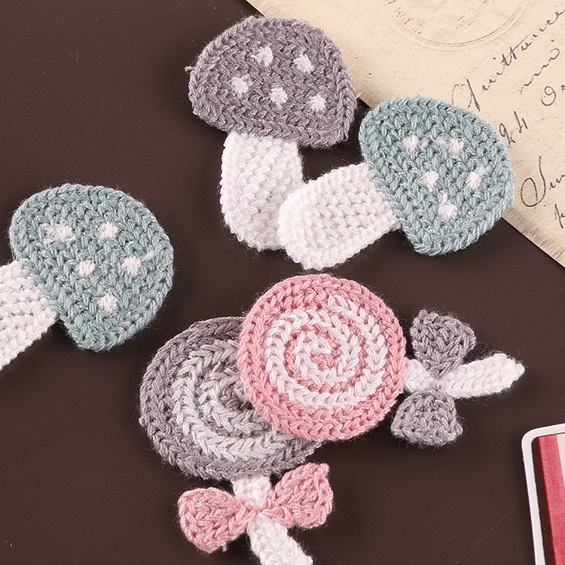 แผ่นแพทช์ ปักลายโลโก้เห็ด อมยิ้ม สําหรับทําเครื่องประดับ เข็มกลัด ผม diy
