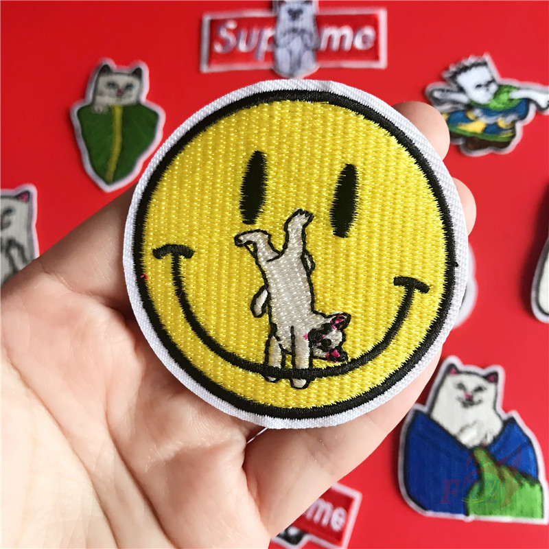 แฟชั่น Brand : Ripndip แผ่นผ้าเย็บปักลาย Diy สําหรับเย็บปักตกแต่งเสื้อผ้า 1 ชิ้น