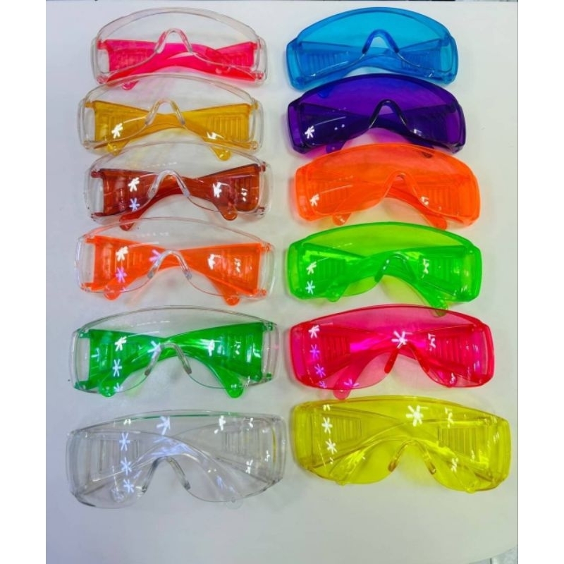 แว่นกันน้ำสงกรานต์ ยกโหล12ชิ้น คละสี