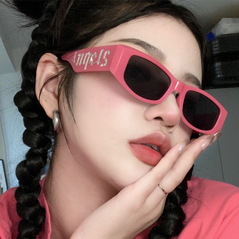 แว่นตากันแดดแฟชั่น สีชมพู สไตล์พังก์ ฮิปฮอป เรโทร