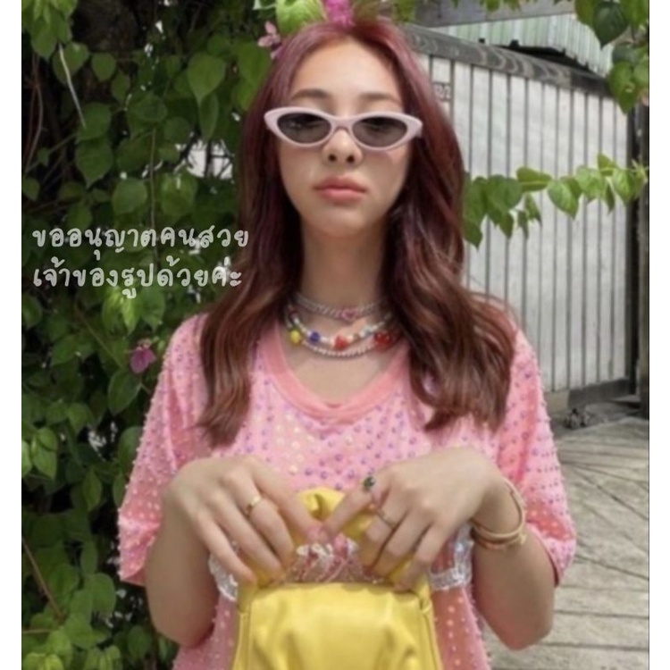 แว่นตาแฟชั่น New cat eye แว่นตากันแดด  [สินค้าพร้อมส่งในไทยค่ะ]