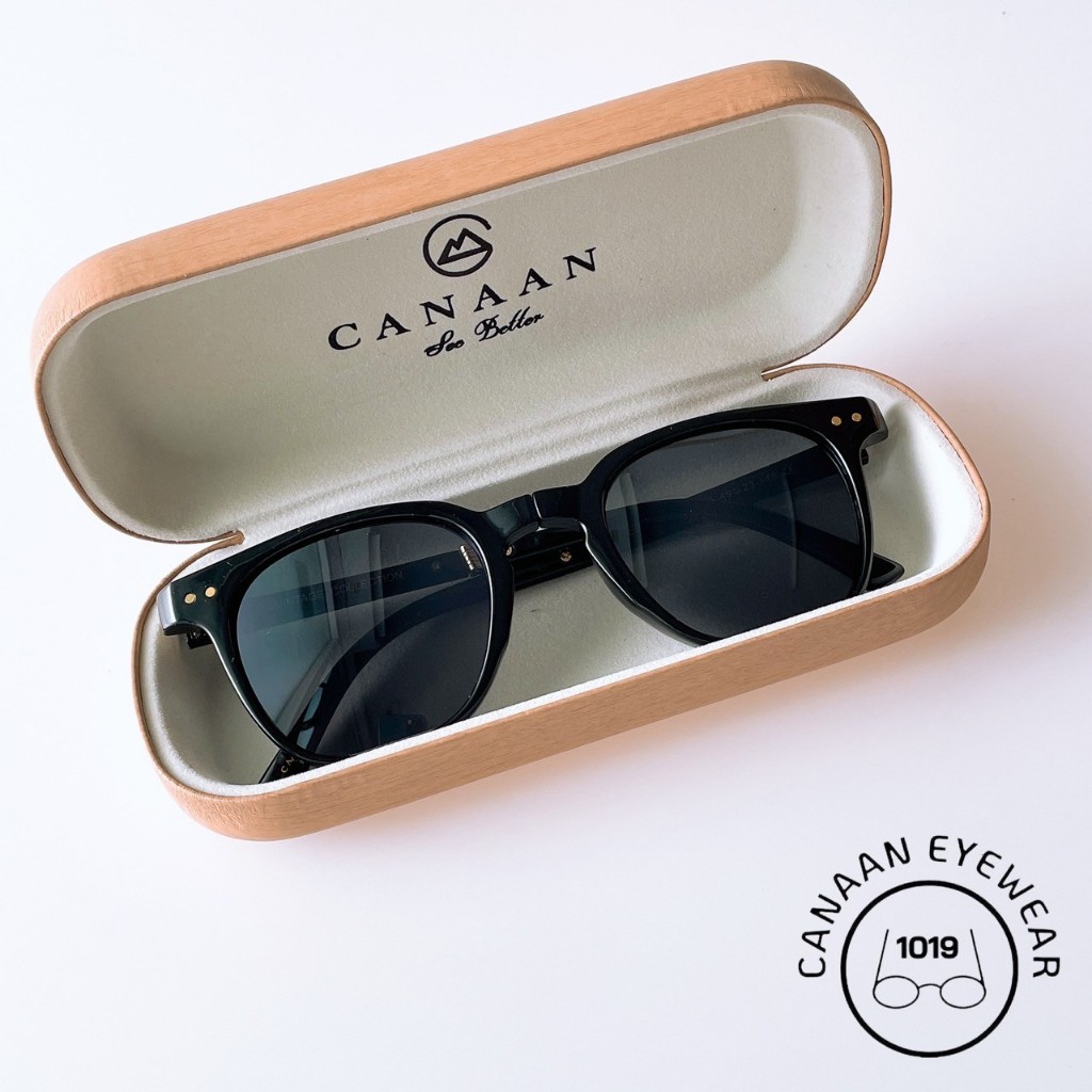 แว่นพับกันแดด แว่นตากันเเดด UV400 ทรงวินเทจ  แบรนด์ Canaan  #1019