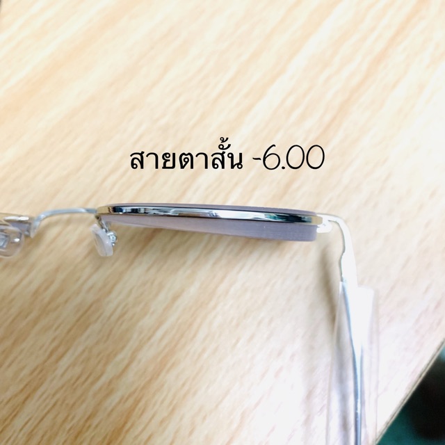 แว่นสายตาสั้นทรงหยดน้ำ -4.50 ถึง -6.00 เลนส์มัลติโค้ท เลนส์ย่อบาง1.6 รุ่น K3121