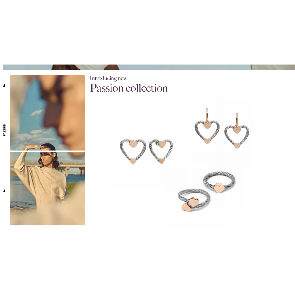 แหวน CHARRIOL  02-102-1271-0  Heart Ring, Rose Gold PVD