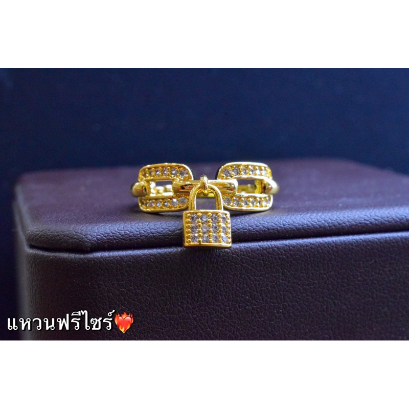 แหวนเพชร แหวนทองชุบ ทอง24เค งานสวยเหมือนจริง