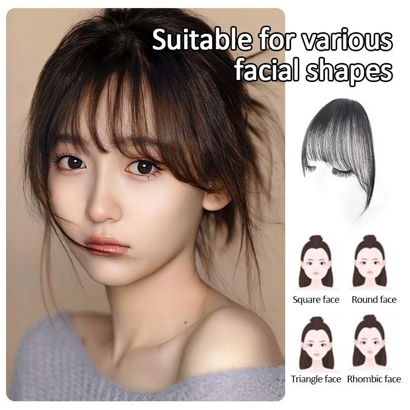แฮร์พีช หน้าม้า หน้าม้าซีทรู แบบสาวเกาหลี ผมนิ่ม เหมือนผมจริง