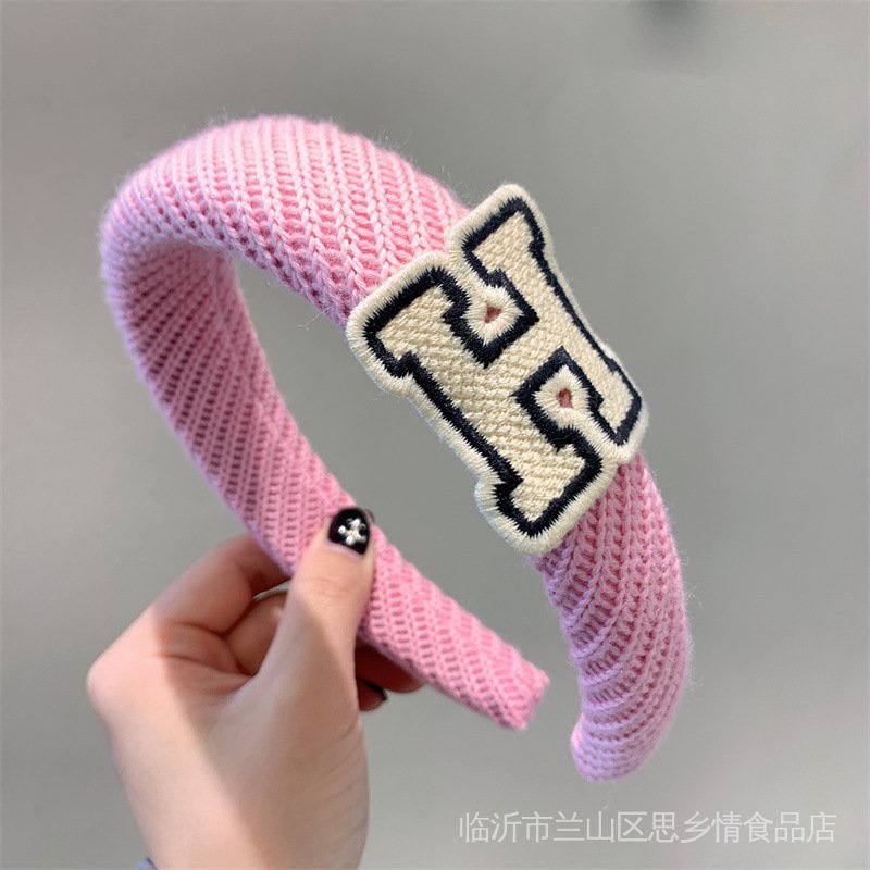 ใหม่ ที่คาดผม ผ้าวูล ลายหัวกะโหลก สีแคนดี้ สไตล์เรโทร สําหรับผู้หญิง 2022
