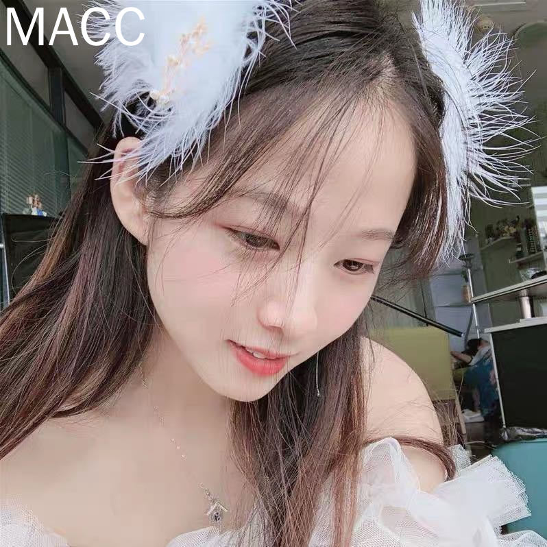 ใหม่ เครื่องประดับผม ขนนกน่ารัก แฟชั่นสไตล์เกาหลี