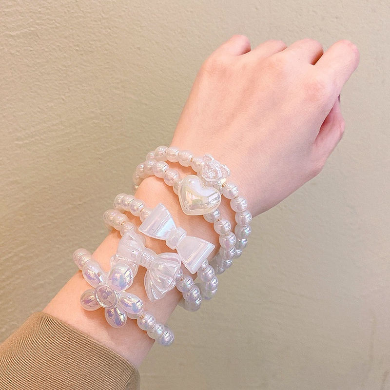 ※ NOON ※ เกาหลี มุก ที่คาดผม สร้อยข้อมือ ที่คาดผม