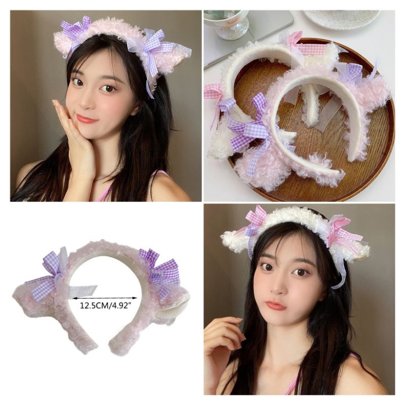 ‼พร้อมส่งจากไทย‼  ที่คาดผมคอสเพลย์แกะ หูแกะ คอสเพลย์สัตว์ แฟนซี ปาร์ตี้