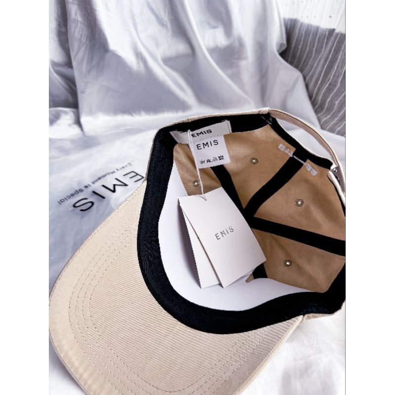 ✅พร้อมส่งในไทย⭐ หมวก Cap EMIS เลดี้ปรางหมวกแบรนด์เกาหลี