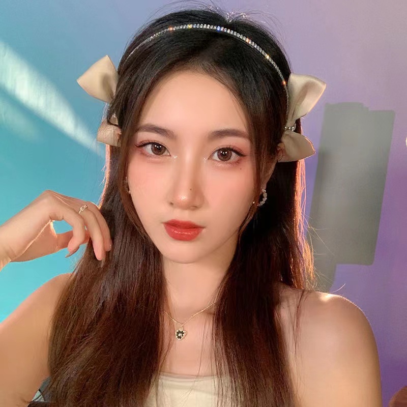 ✨ ที่คาดผมเพชรวิ้งวับ วิบวับ สวย มาใหม่ น่ารัก สาวเกาหลี ประดับโบว์ 2 ข้างน่ารักๆ