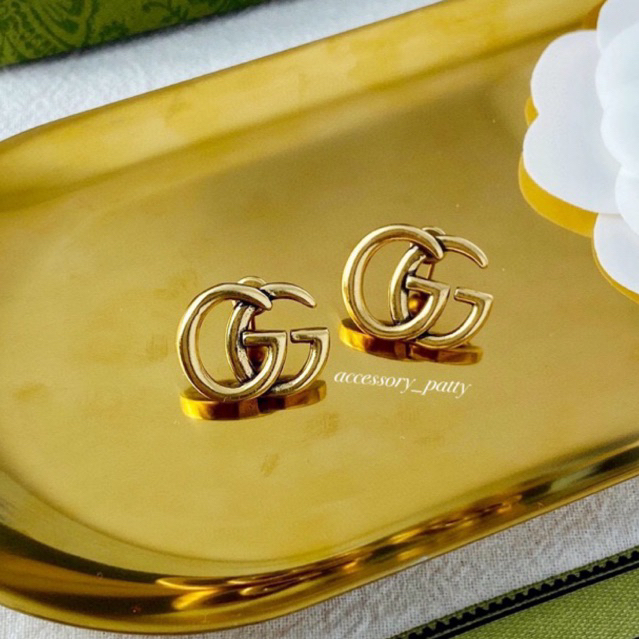 ✨ต่างหูGc รุ่นG03 คลาสสิก สีแอนทีคสวยหรู งานสวยใส่ง่ายค่ะ ♥️ ใส่สวยดูแพงค่ะ
