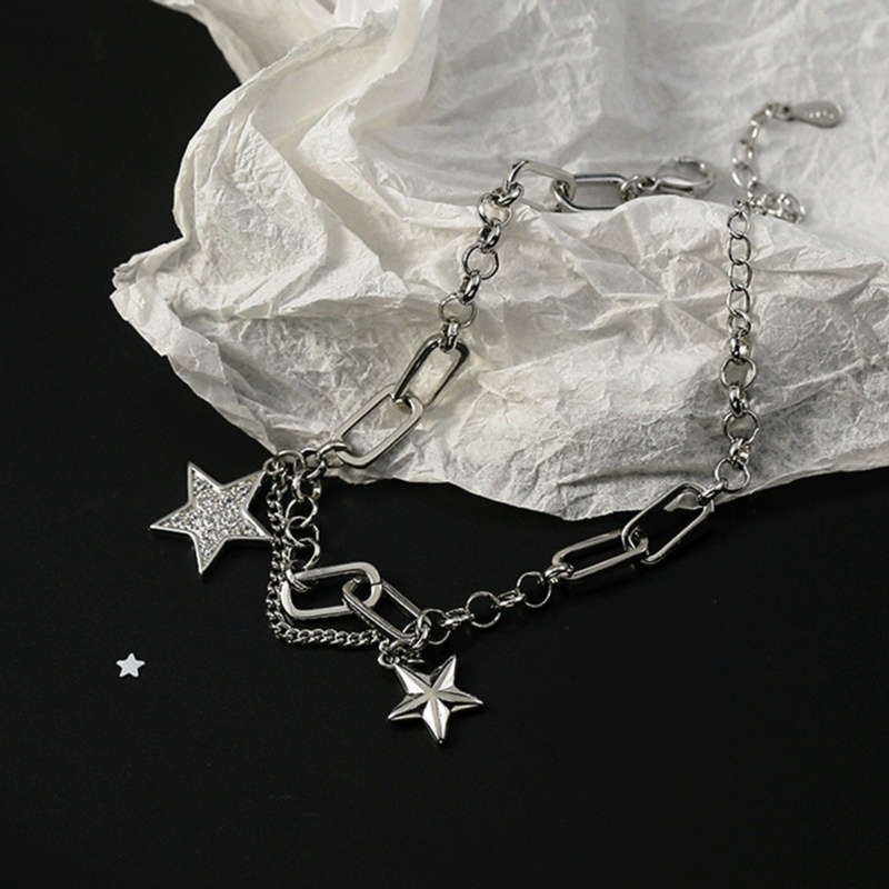 ✿ เครื่องประดับ สร้อยข้อมือ ทองแดง จี้รูปดาวห้าแฉก สไตล์ฮิปฮอป สําหรับผู้หญิง
