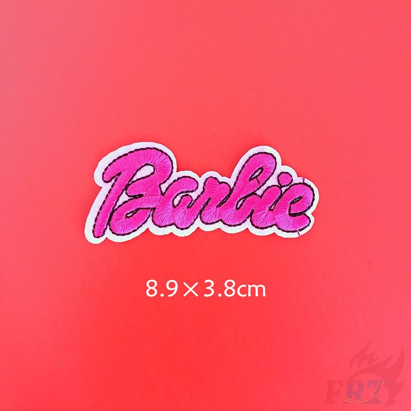 ❀ Letter：Barbie Iron on Patch ❀ 1Pc Diy Sew on Iron on Badges Patches