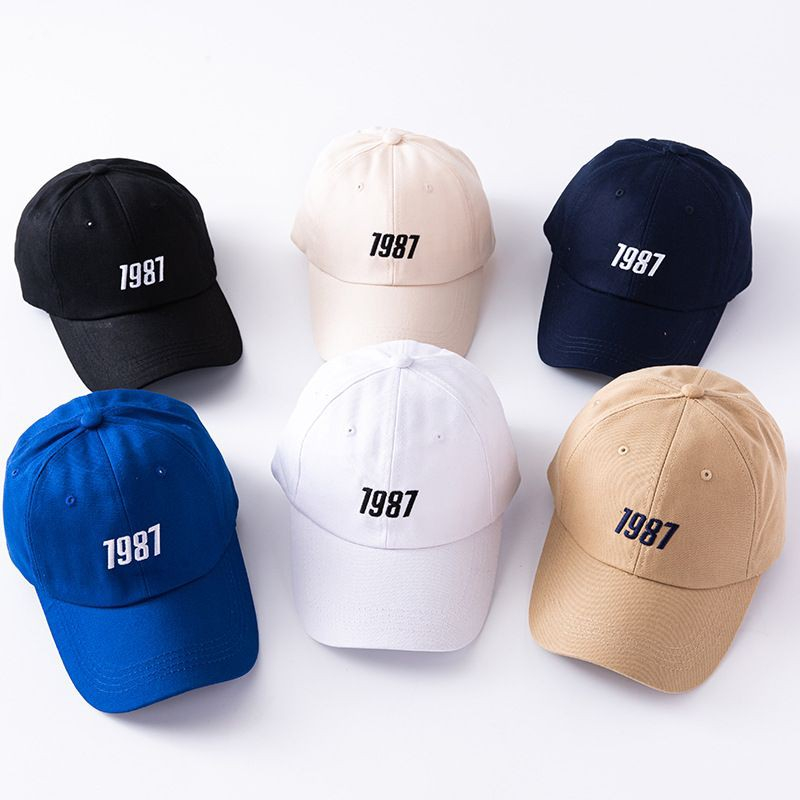 ❤พร้อมส่งใน 1 วัน✔หมวกแก๊ปเบสบอลแฟชั่น 1987มี6สี