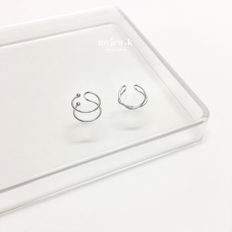 ⟡ myjew.k ต่างหูหนีบเงินแท้ : ต่างหูหนีบ earcuff ราคาต่อ 1 ชิ้น